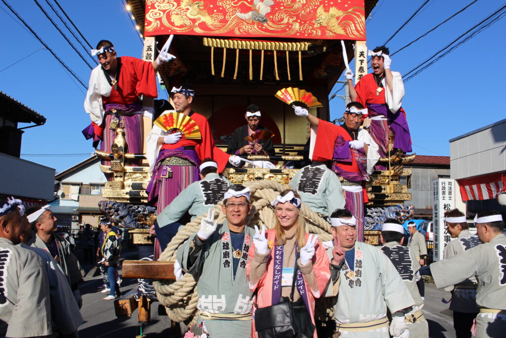 日本三大曳山祭り「秩父夜祭」の山車引き体験