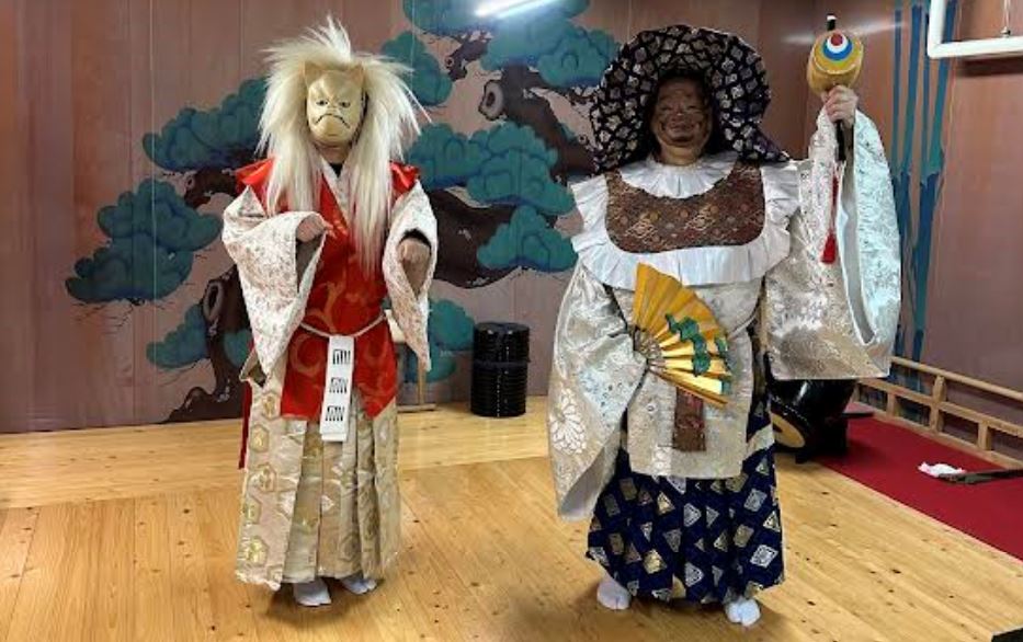 Yakitori Chicken Skewers and Traditional Kagura Dance