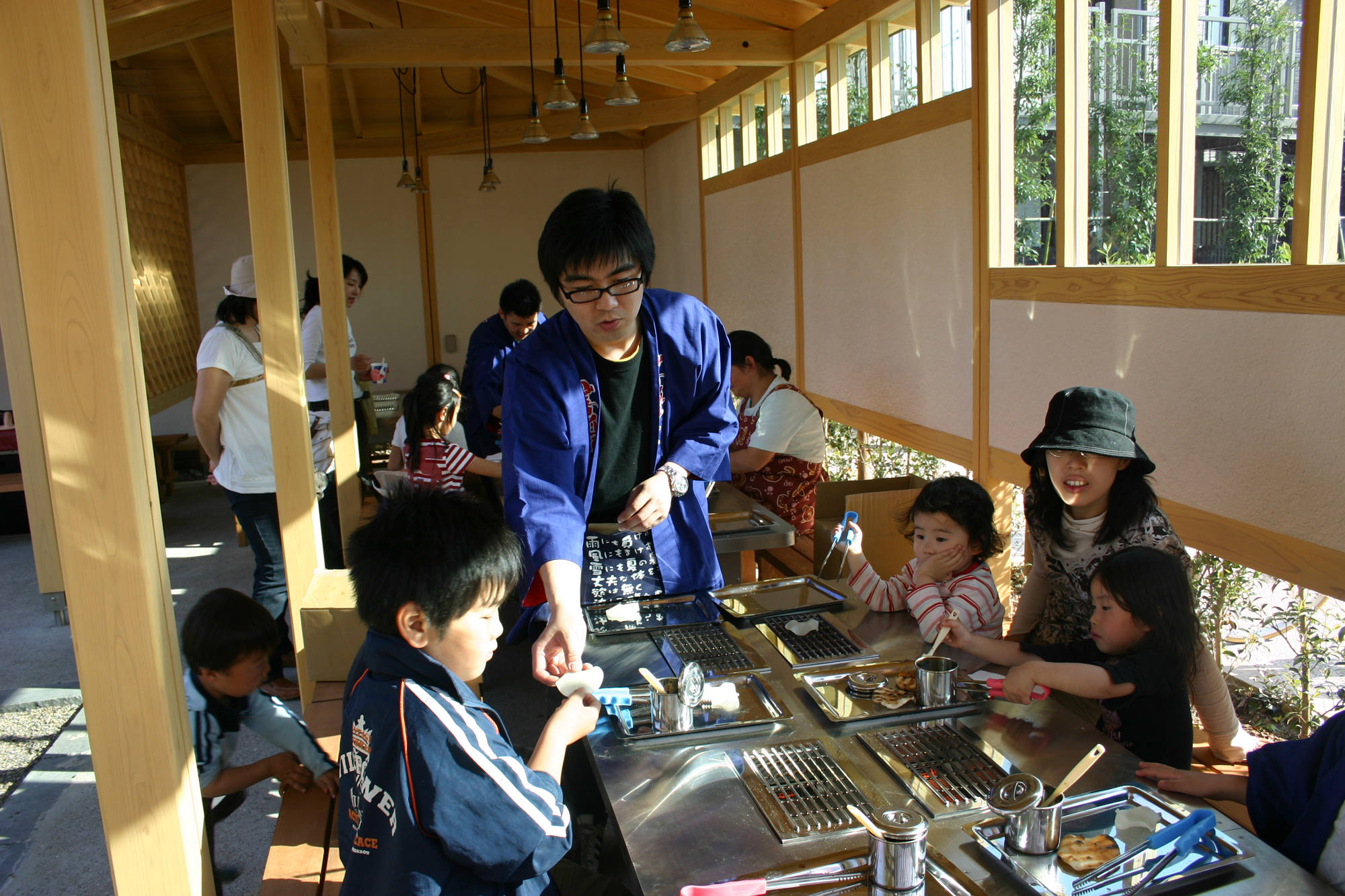 山香せんべい手焼き体験