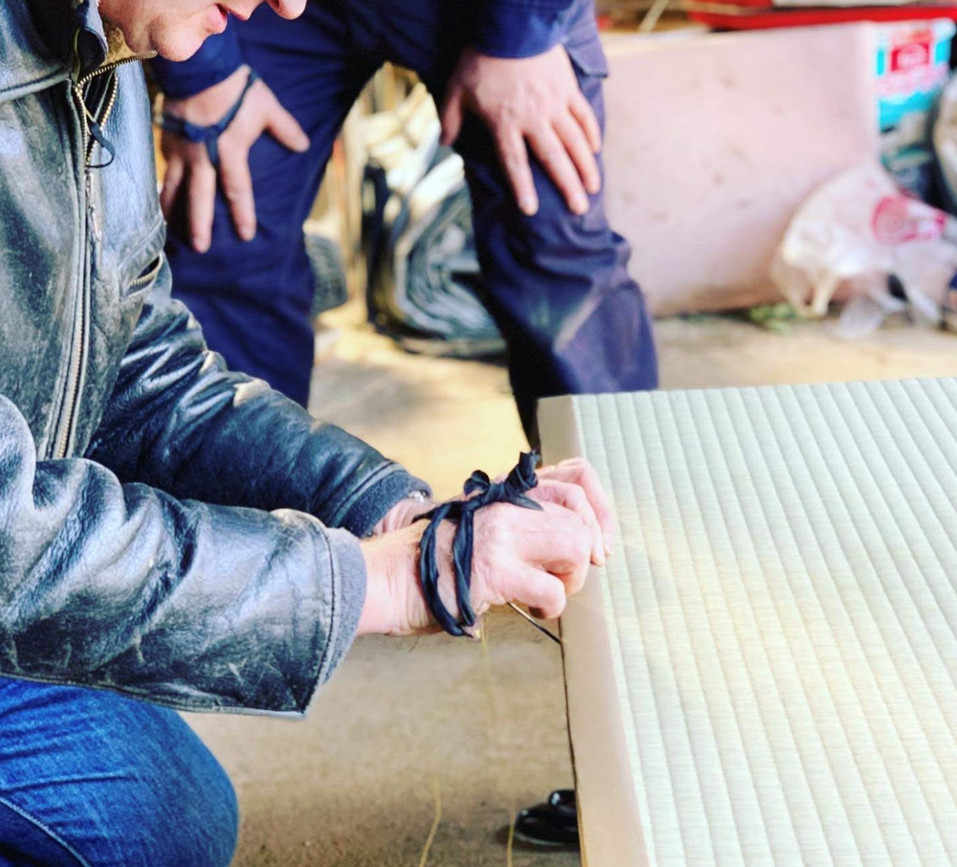 Take on a hands-on, mini tatami mat-making experience