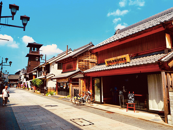 Kawagoe Ichibangai Shopping Street and Bell Tower